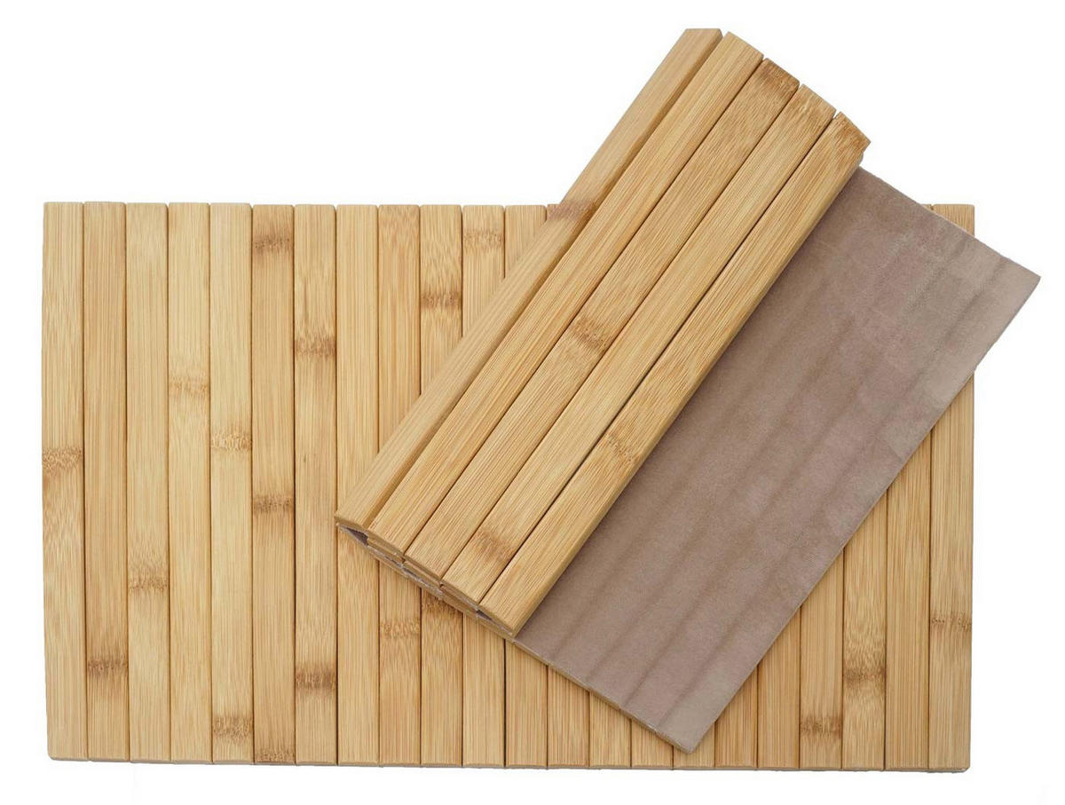 TISCHSET rechteckig Braun 2-teilig-Set - Braun, Holz (30/45/1cm) - MCW