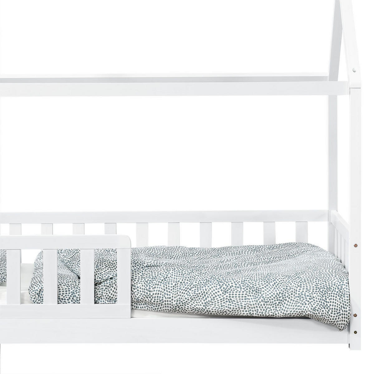 KINDERBETT Marli weiß 90x200 cm - Weiß, Holz (90/200cm) - Juskys
