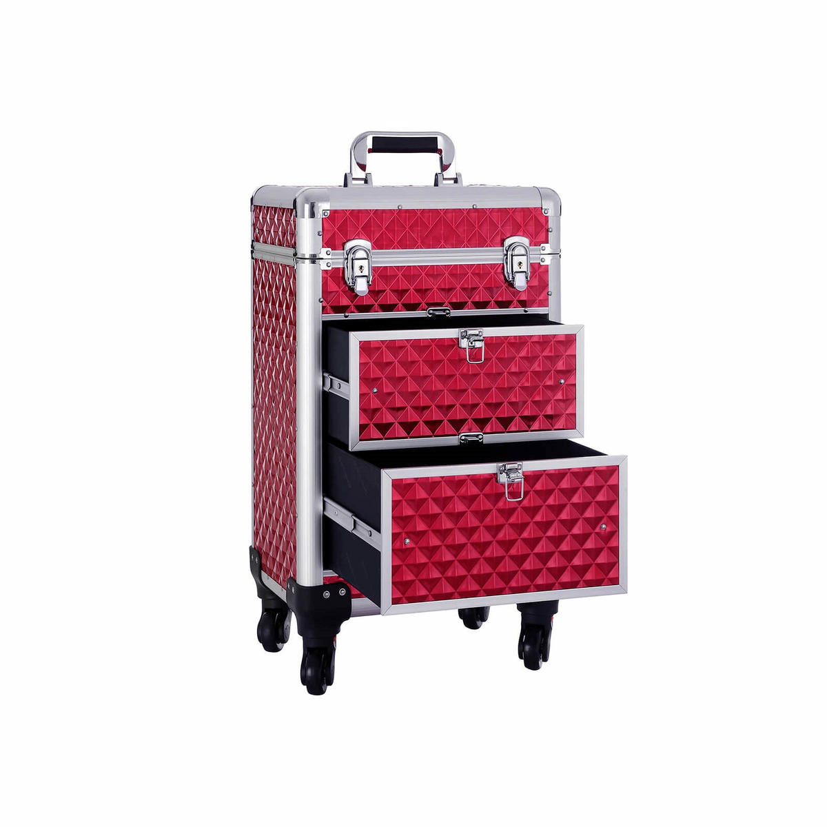 MAKE-UP ORGANIZER KNALL - Rot, Holzwerkstoff (57/27/34cm) - Hansiro