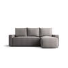 ECKSOFA mit Schlaffunktion SAVIO Curio 83 Rechts - Grau, Textil (232/140cm) - Bedante
