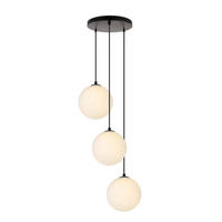 HÄNGELEUCHTE SUNA - Weiß, 3-flammig - Weiß, Glas (38.5/38.5/200cm) - Home Deluxe