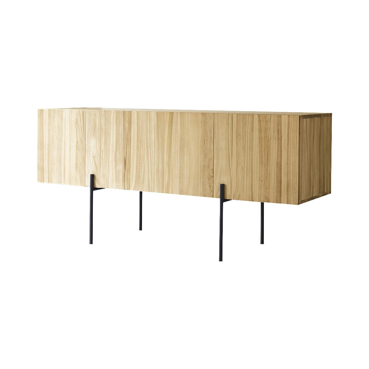 SIDEBOARD Honorine Natur aus Teak - Naturfarben, Holz (165/76/55cm) - Tikamoon