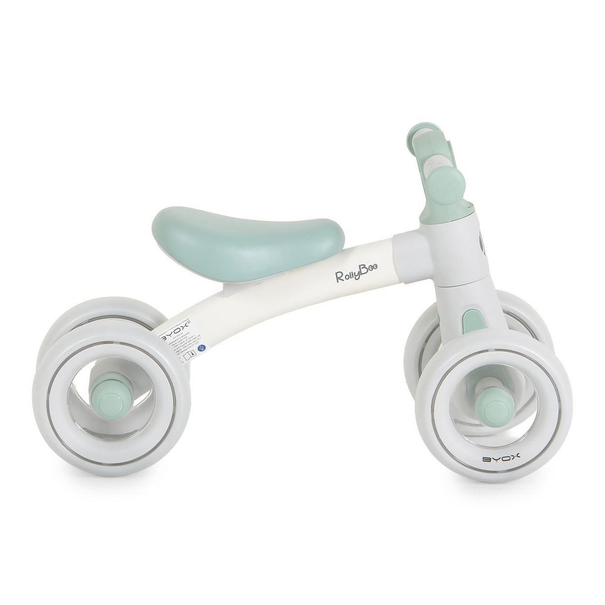 LAUFRAD RollyBoo 10 Zoll grün EVA-Reifen Stoßdämpfer Beleuchtung 4 Räder - Grün, Metall (56/20/35cm)