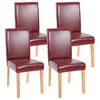 ESSZIMMERSTUHL Bordeaux 4er-Set - Bordeaux, Textil (43/90/56cm) - MCW
