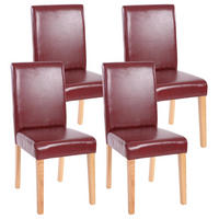ESSZIMMERSTUHL Bordeaux 4er-Set - Bordeaux, Textil (43/90/56cm) - MCW