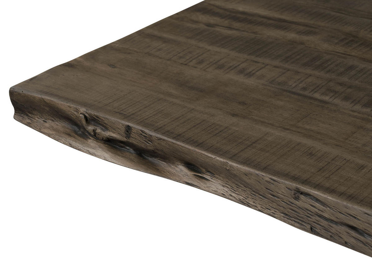 BAUMTISCH Mango 180x90x76 grau lackiert / Kreuzgestell anthrazit matt FREEFORM 5 - Anthrazit/Grau, Holz (180/90/76cm) - Massivmoebel24