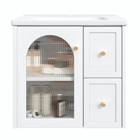WASCHTISCHUNTERSCHRANK Weiß 60,5/47,5/57 cm - Weiß, Holz (60.5/57/47.5cm) - PANGIVO
