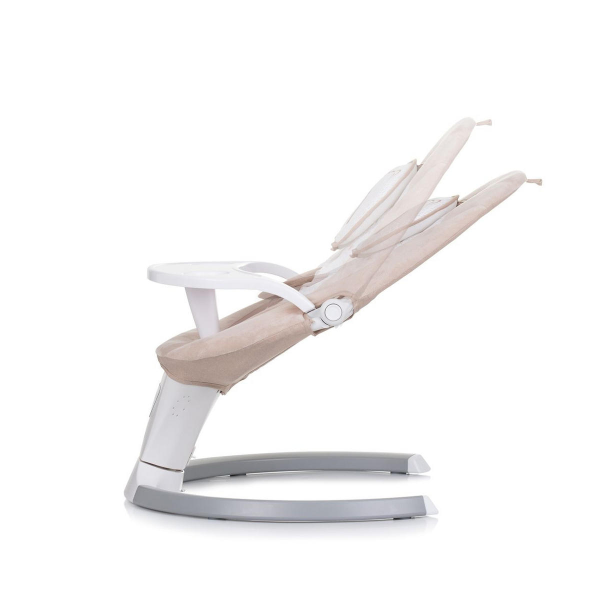 BABYWIPPE Lera beige 5-Punkt-Gurt, Fernbedienung, Timer, Kopfkissen, 3-fach verstellbar - Beige, Metall - Chipolino