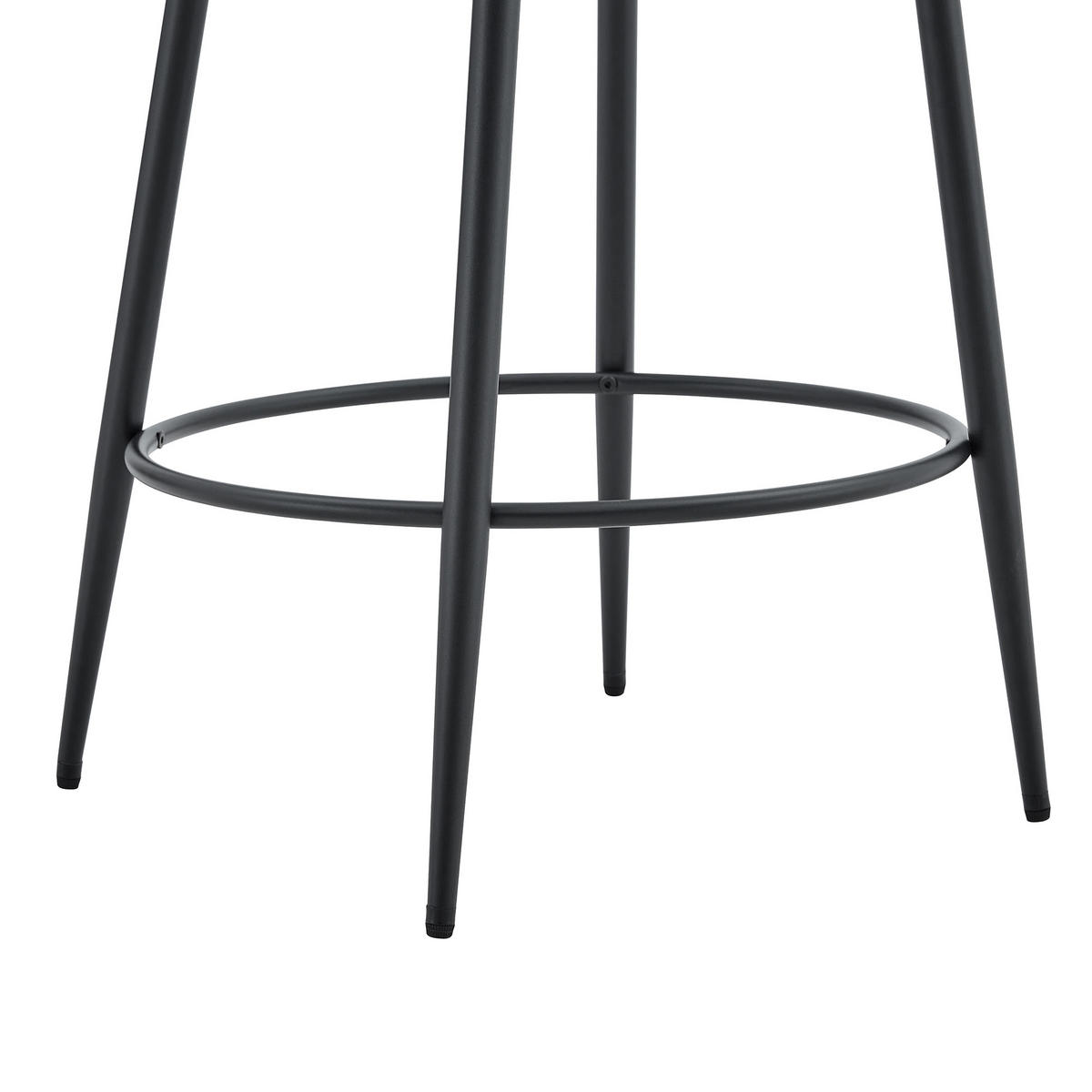 BARHOCKER 2er-Set Schwarz mit transparenter Sitzfläche - Schwarz, Metall (48.5/102/48.5cm) - PANGIVO