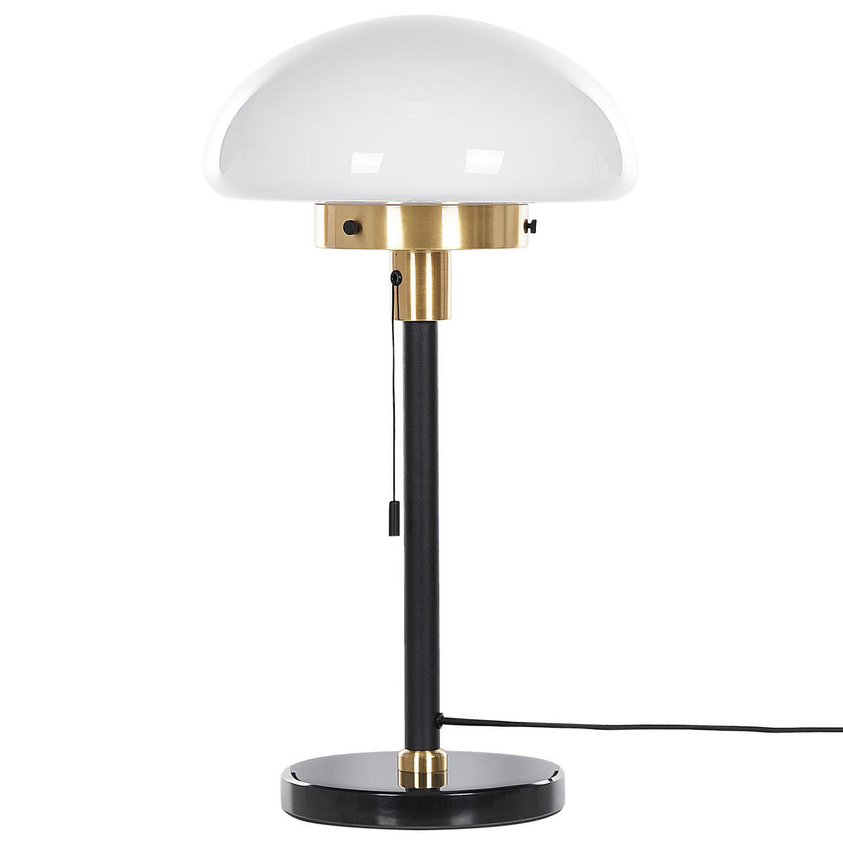 TISCHLAMPE Minija 28/28/66 cm - Schwarz, Metall (28/28/66cm) - Beliani