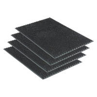 FUSSMATTE FÜR AUßEN ZOE 4ER SET - Grau, Textil (40/60cm) - Astra