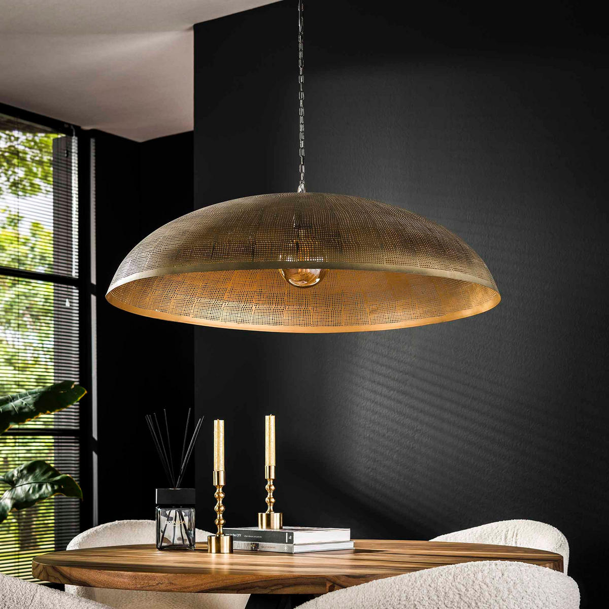 HÄNGELEUCHTE Cosmic Bronze 92/92/ 150 cm - Bronzefarben, Metall (92/92/150cm) - Hoyz Collection
