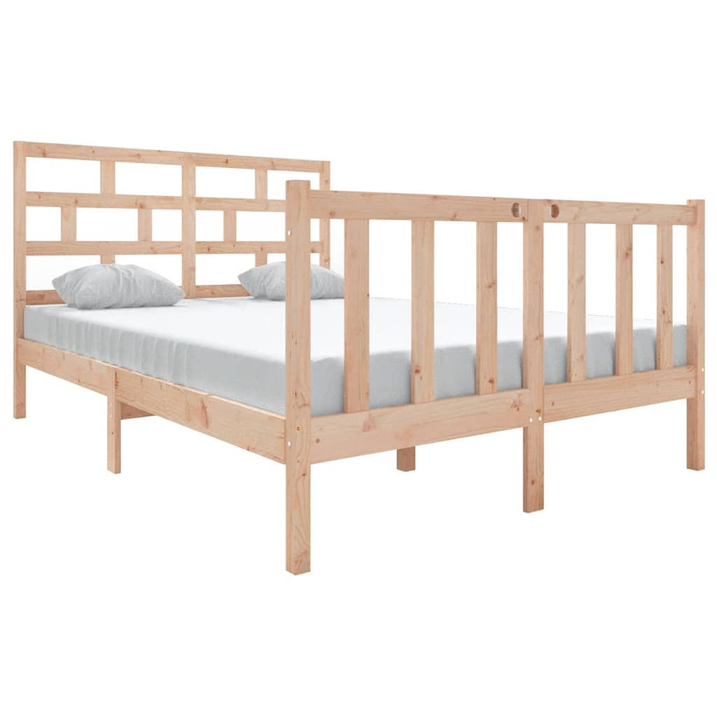 BETT Kilpatrick 145.5/195.5 cm - Braun, Holz (140/190cm) - Nettlife