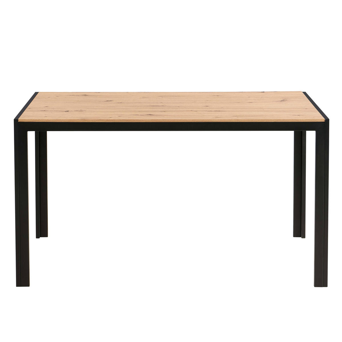 ESSTISCH, schwarz - Schwarz, Holz (140/80/76cm) - Oviala