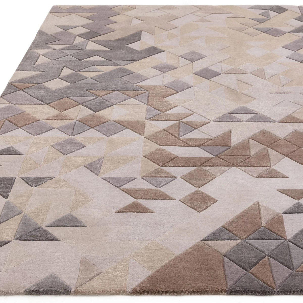 TEPPICH Moderner, handgetufteter für Wohn- und Schlafzimmer MYSTERIA Grau 200 x 290 cm - Grau, Naturmaterialien (200/290cm) - Novatrend