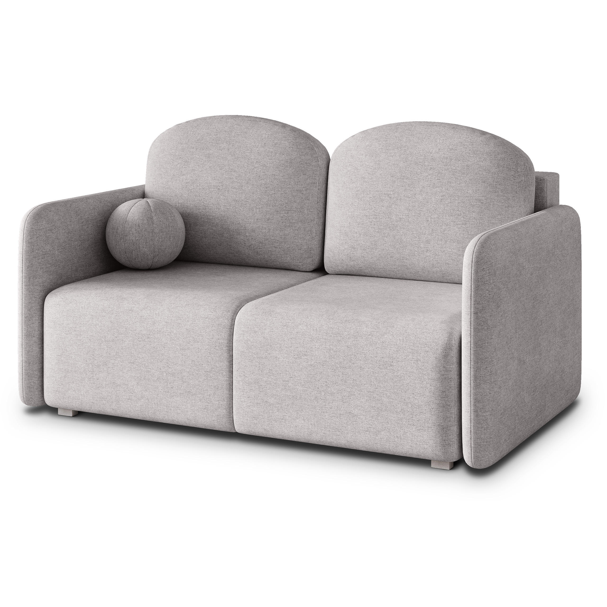 Masseno Bettsofa Hellgrau 90x85x153 cm