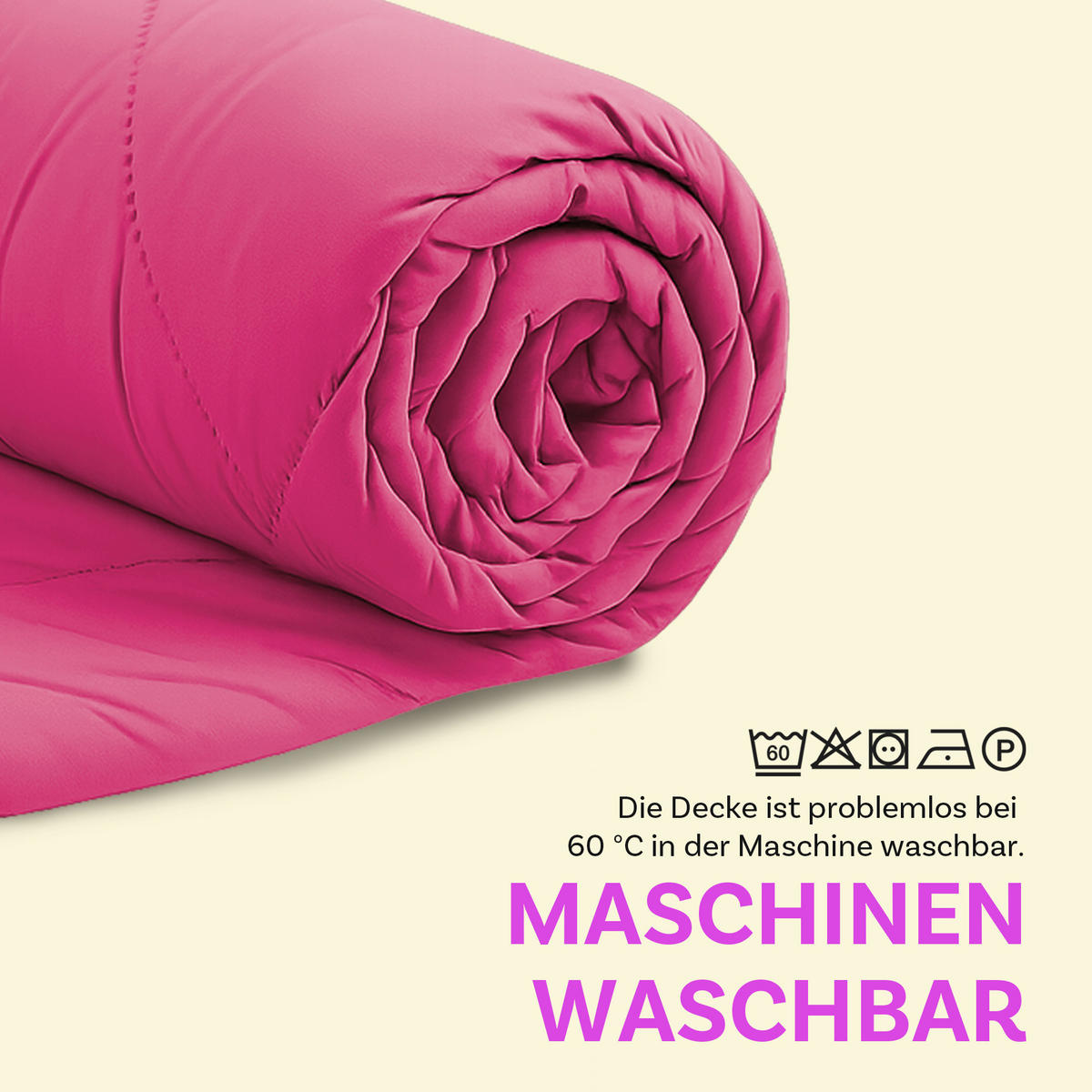 SOMMERBETT Steppbett leicht Pink 135x200 cm - Pink, Textil (135/200cm) - Bestlivings