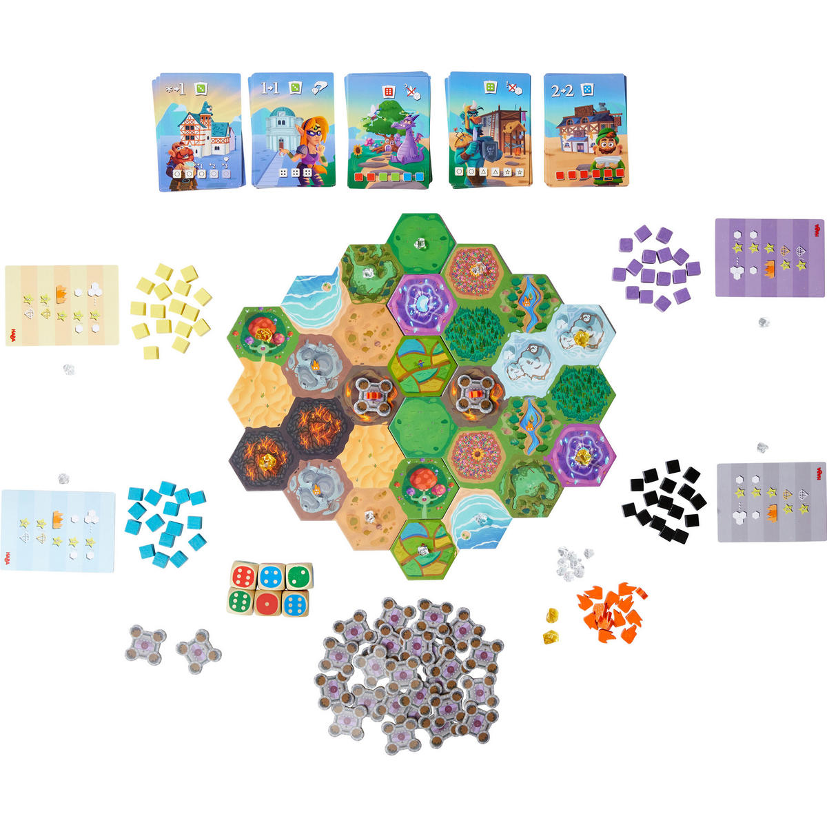 WÜRFELSPIEL Würfelkönig - Das Brettspiel, ab 8 Jahren - Multicolor, Naturmaterialien (27/27cm)