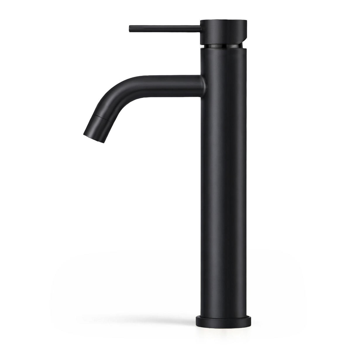 WASCHTISCHARMATUR Verti - Schwarz - Schwarz, Keramik/Metall (5.3/30.5/9.2cm) - Akord