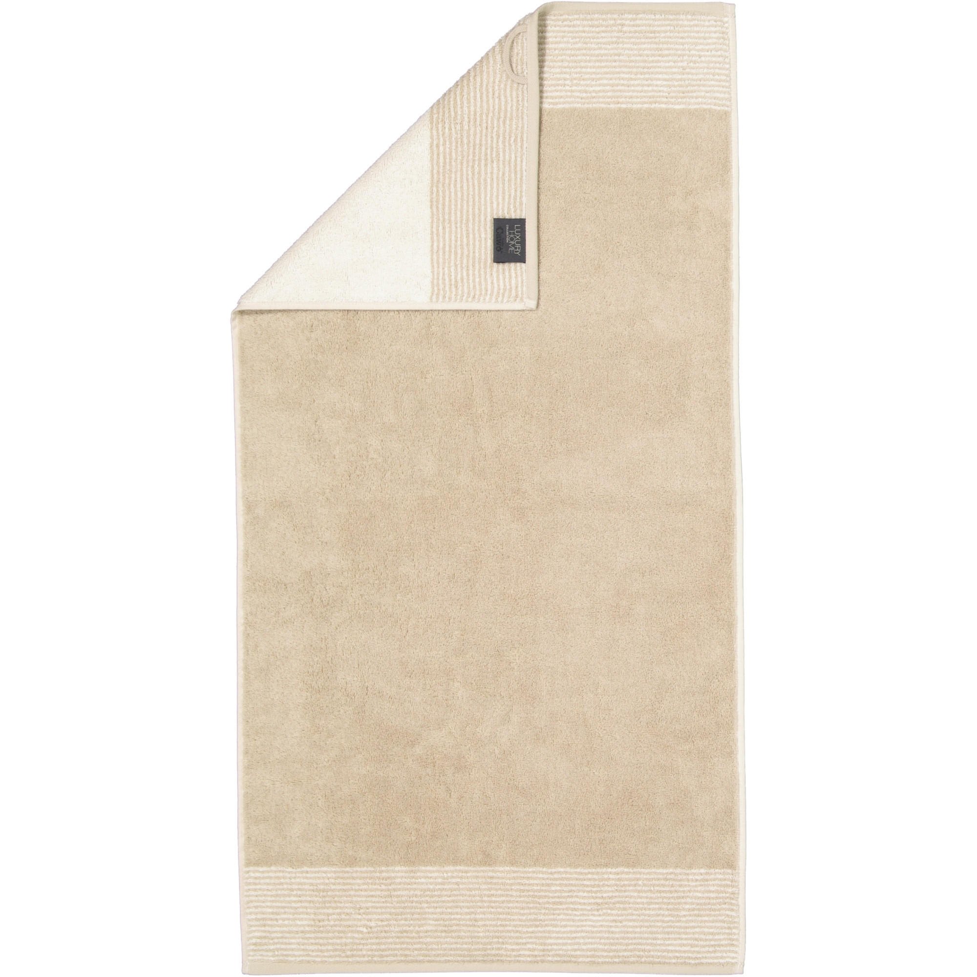 HANDTÜCHER LUXURY HOME TWO-TONE 590 SAND - 33 - Beige, Textil (50/100cm) - Cawö