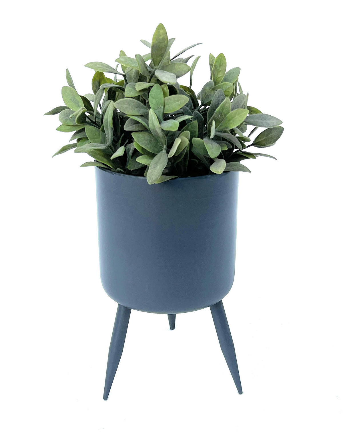 BLUMENTOPF Metall Grau 23 cm 96260 M - Grau, Metall (13/23/13cm) - DanDiBo