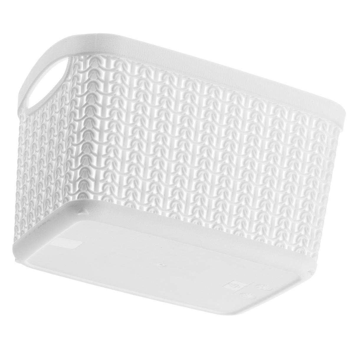 PLASTIKKORB 3,3 l, weiß - Weiß, Kunststoff (14/19cm) - KADAX