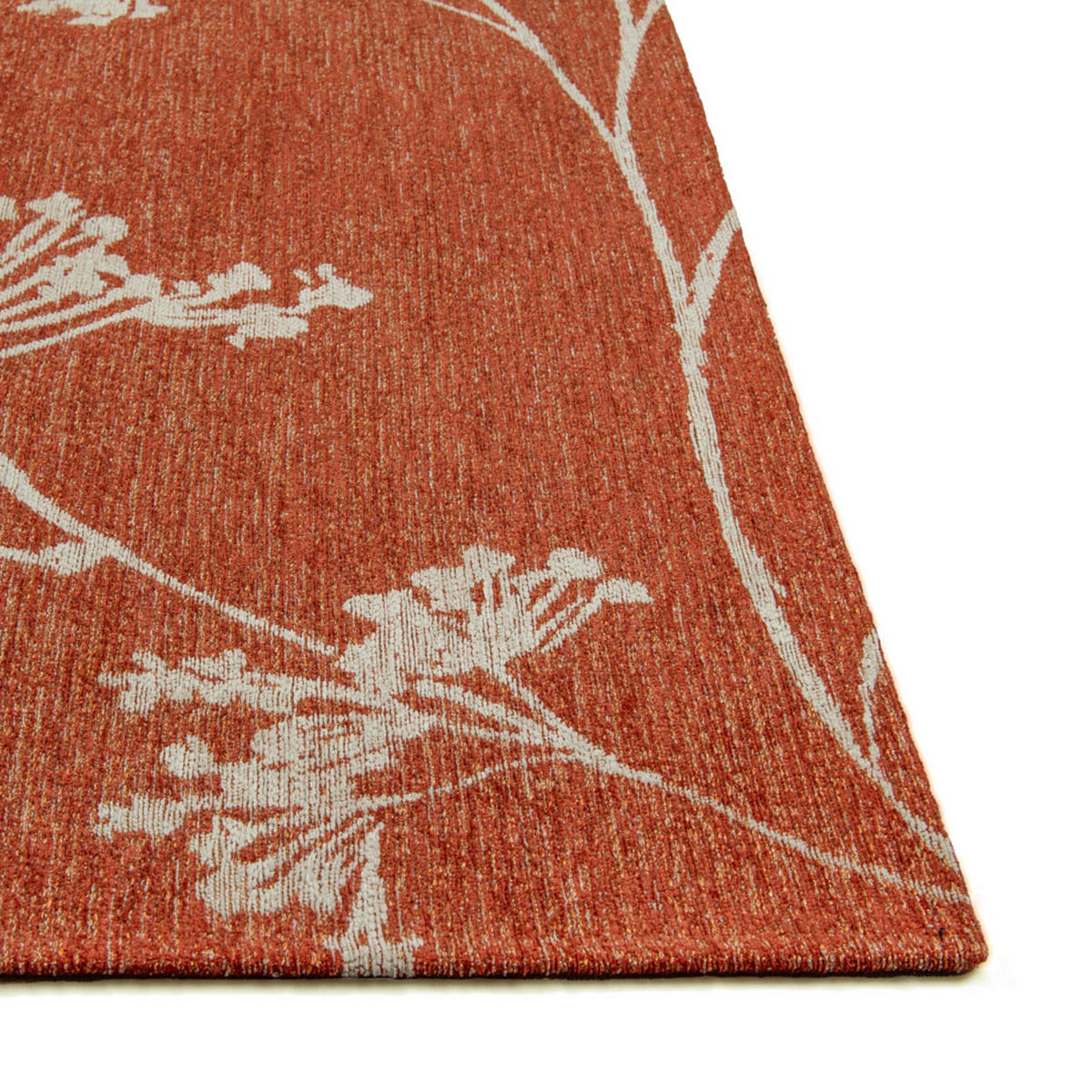 TEPPICH Parsley Inflorescence 80/150 cm - Rot, Textil (80/150cm) - Lola&Moi