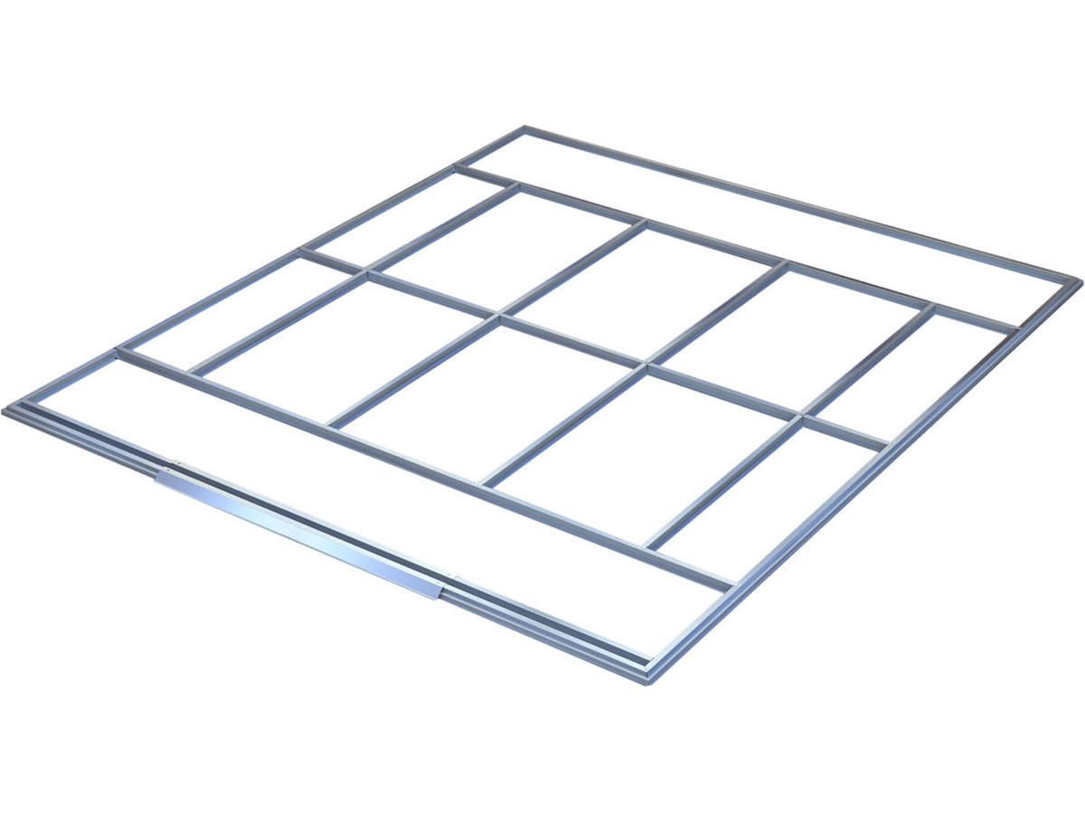 ZUBEHÖR FÜR GARTENHÄUSER dallas - Grau, Metall (63/206/263cm) - Habitat Garten