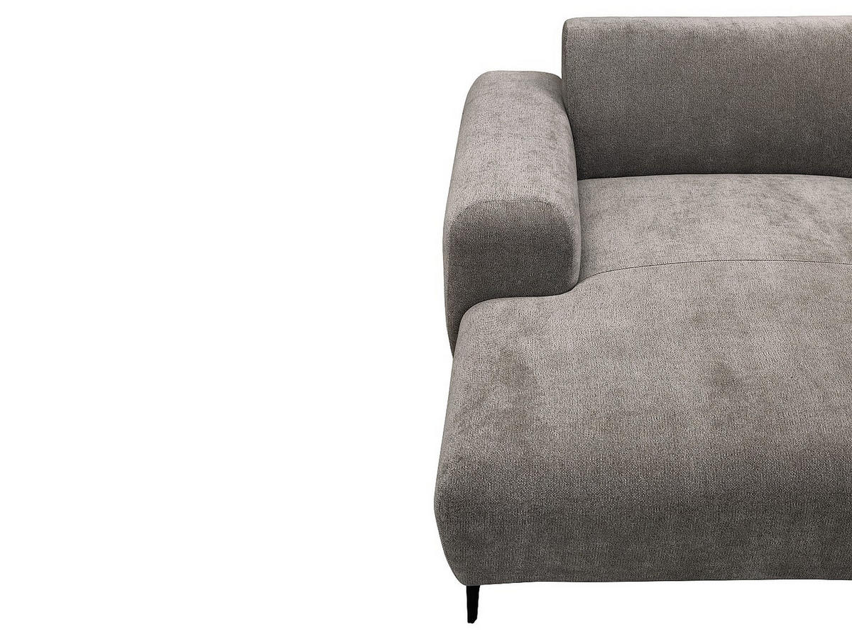 SOFA - 5 Personen - stoff - taupe Sapigo - Taupe, Textil (306/80/98cm) - Vente-Unique