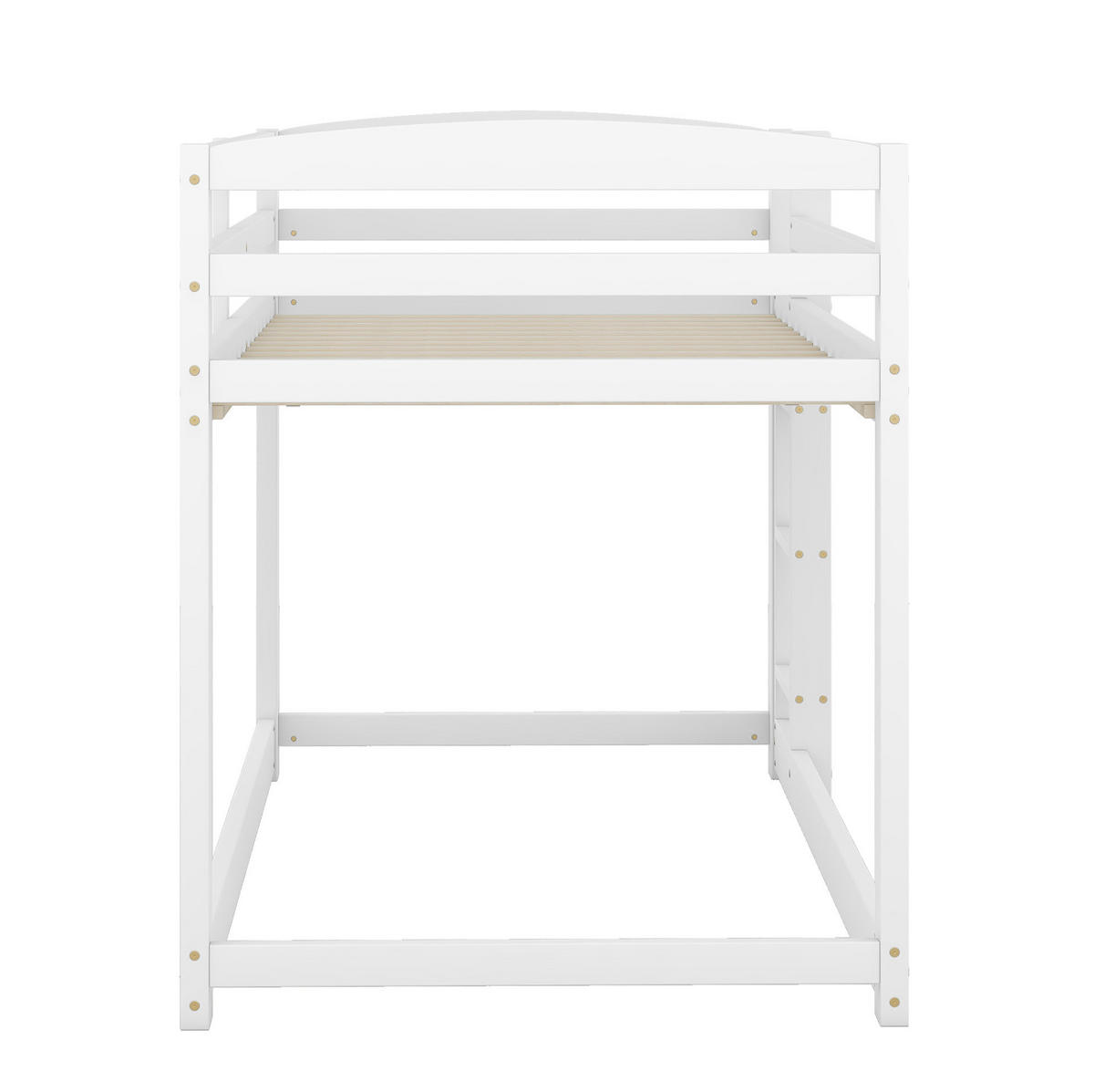 ETAGENBETT 90/200 cm Weiß aus Kiefer massiv – platzsparend und kindersicher - Weiß, Holz (90/200cm) - Flora Grace