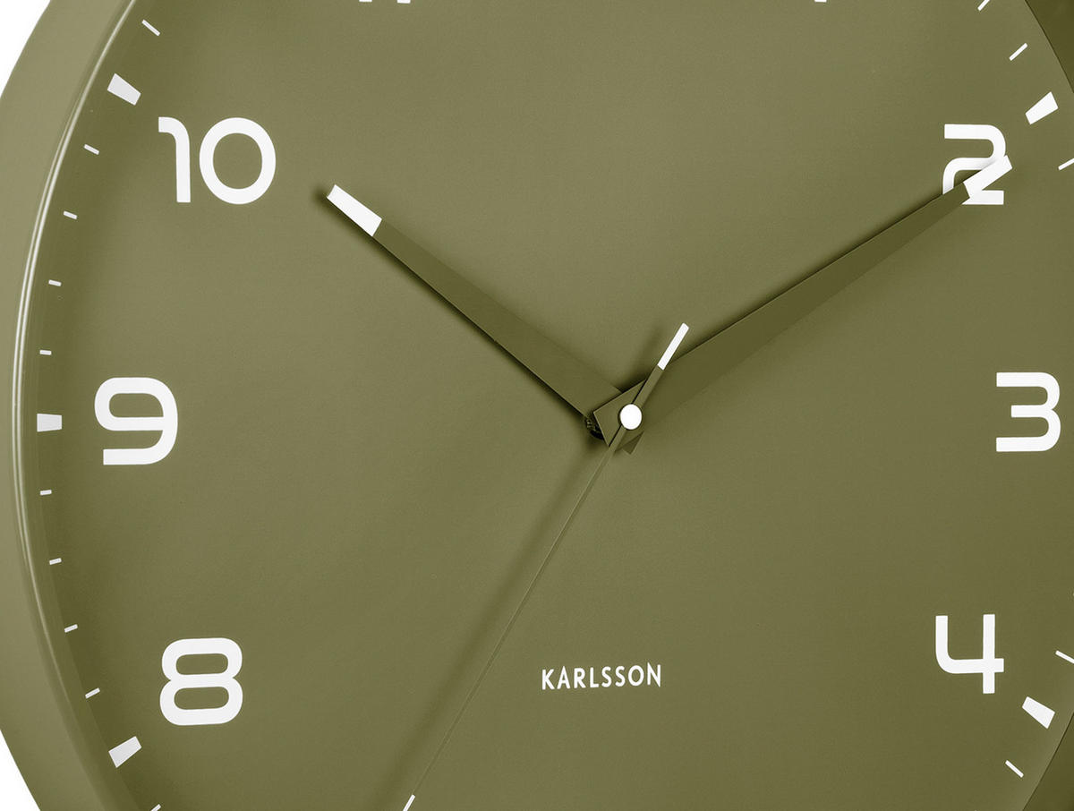 WANDUHR Orgullo Ø40 cm - Grün, Metall (40/4.3/40cm) - Karlsson