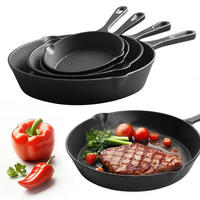 PFANNENSET CLASSIC Schwarz 4-teilig - Schwarz, Metall - Beaface
