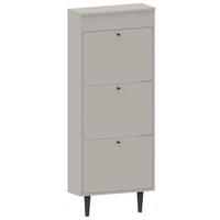 SCHUHSCHRANK Dotti 531 Kaschmir 55/21/141 cm Wandmontage - Kaschmir, Holzwerkstoff (55/141/21cm) - Matkam Möbel