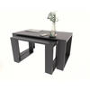 COUCHTISCH WESTA Schwarz 2er-Set - Schwarz, Holzwerkstoff (50/100/47.8cm) - Matkam Möbel