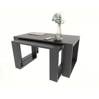 COUCHTISCH WESTA Schwarz 2er-Set - Schwarz, Holzwerkstoff (50/100/47.8cm) - Matkam Möbel