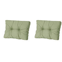 RÜCKENKISSEN Basic 43/60 cm 2er-Set - Grün, Textil (60/8/43cm) - Madison