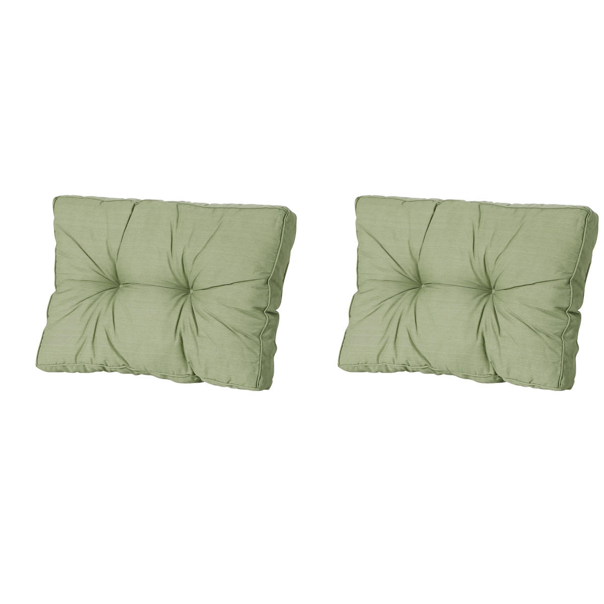 RÜCKENKISSEN Basic 43/60 cm 2er-Set - Grün, Textil (60/8/43cm) - Madison