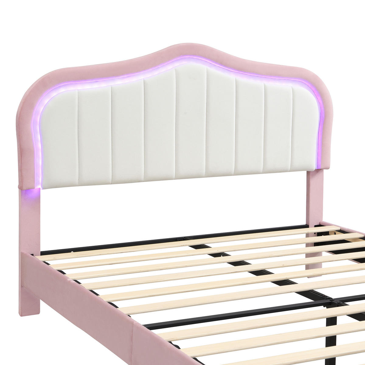 KINDERBETT 140/200 cm Rosa - Pink, Textil
