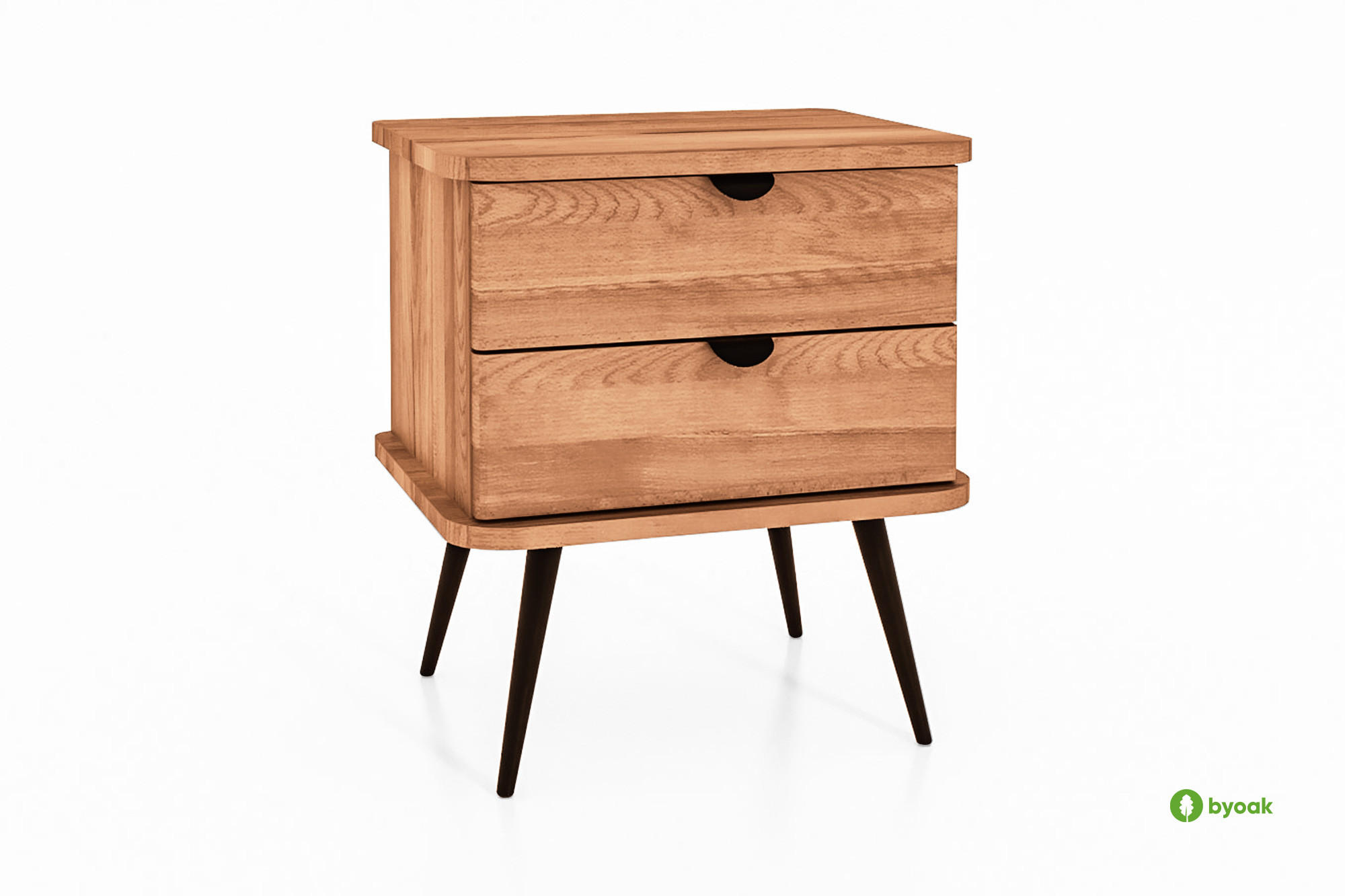 NACHTTISCH LINA - Kernbuche, Holz (50/57/41cm) - byoak
