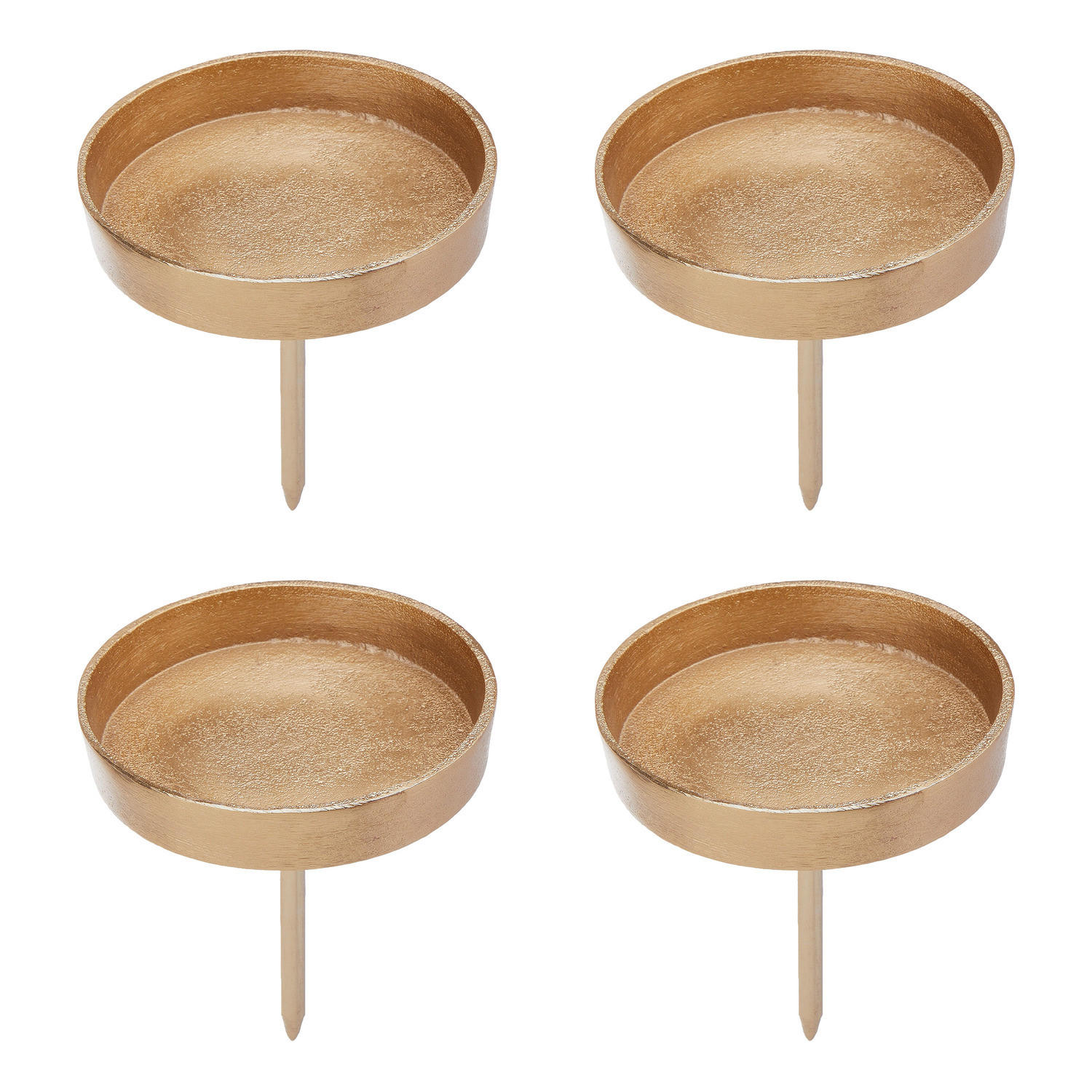 KERZENPICK (4er-Set) Advent - Messingfarben, Metall (8/6/8cm) - Butlers