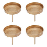 KERZENPICK (4er-Set) Advent - Messingfarben, Metall (8/6/8cm) - Butlers