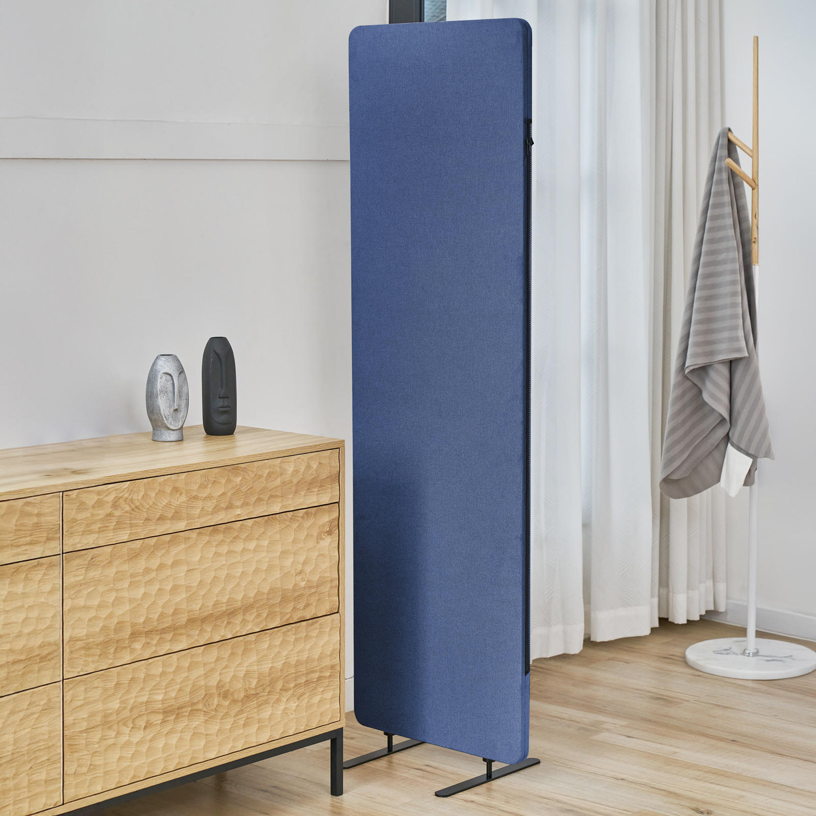 TRENNWAND OTIS Blau - Blau, Textil (50/167/35cm) - SVITA