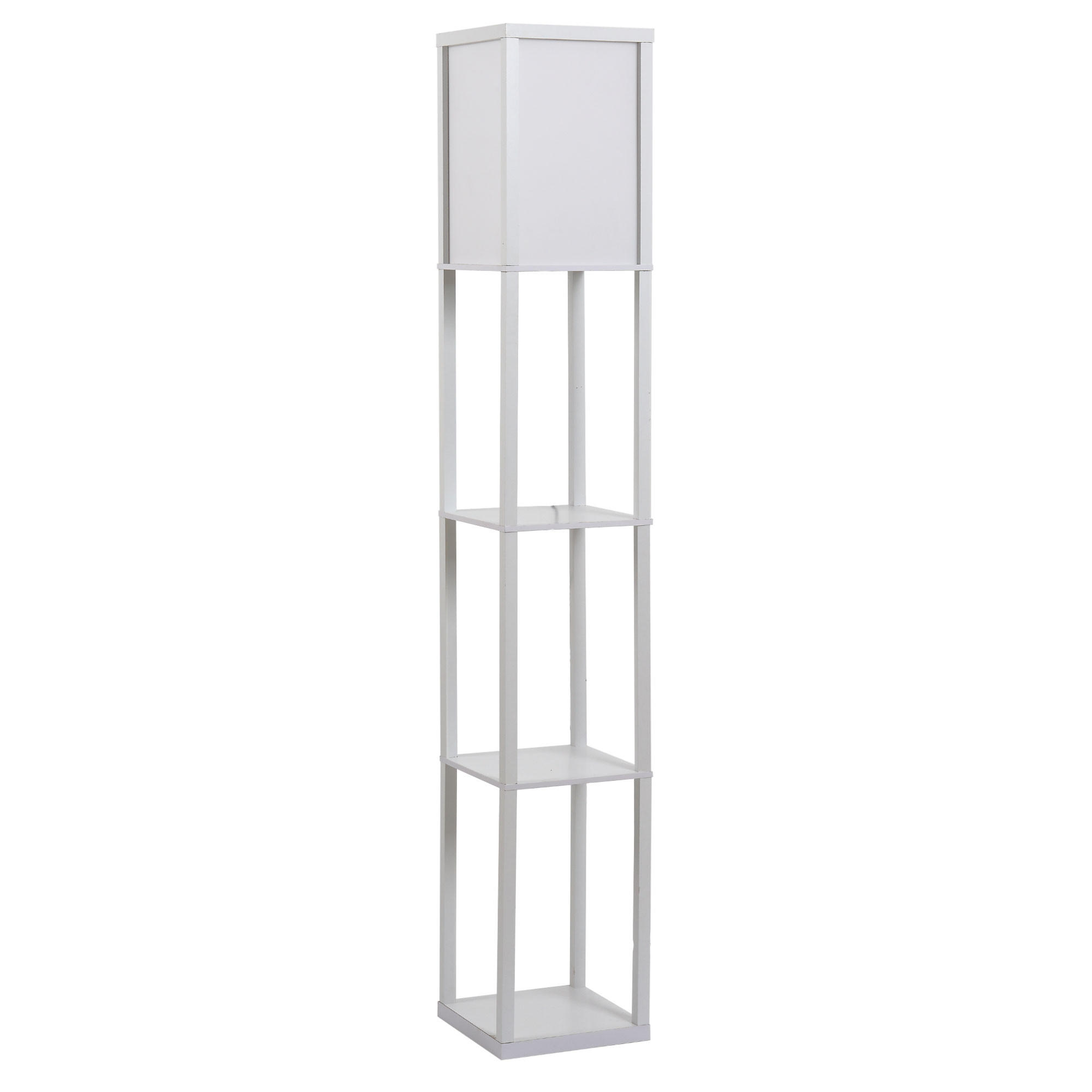 STEHLEUCHTE, Stehlampe, Acryl, Weiß - Weiß, Glas (26/26/160cm) - HOMCOM