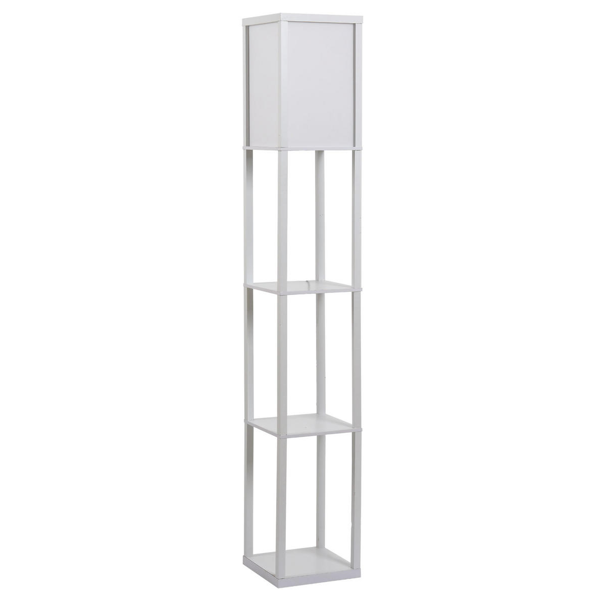 STEHLEUCHTE, Stehlampe, Acryl, Weiß - Weiß, Glas (26/26/160cm) - HOMCOM