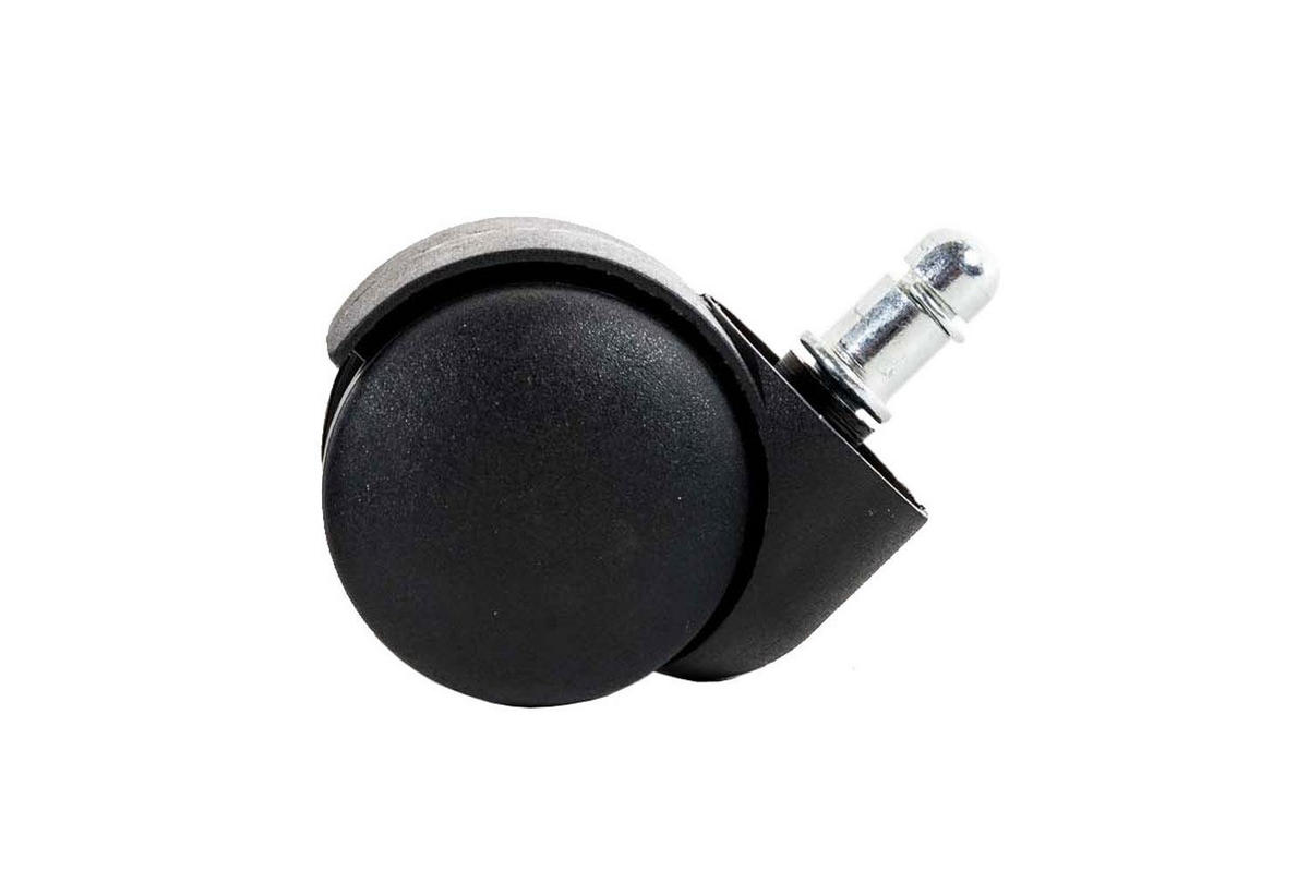 LENKROLLEN Kunststoff schwarz - Schwarz, Kunststoff (5/9/5cm) - CLP