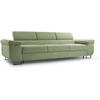 3-SITZERSOFA mit Schlaffunktion Navio hellgrün - Schwarz/Hellgrün, Textil (274/90/98cm) - Beautysofa