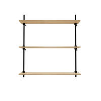 WANDREGAL DECO 92,5x85x17,5cm - Eiche San Remo, Metall (85/92.5/17.5cm) - AR Shelving