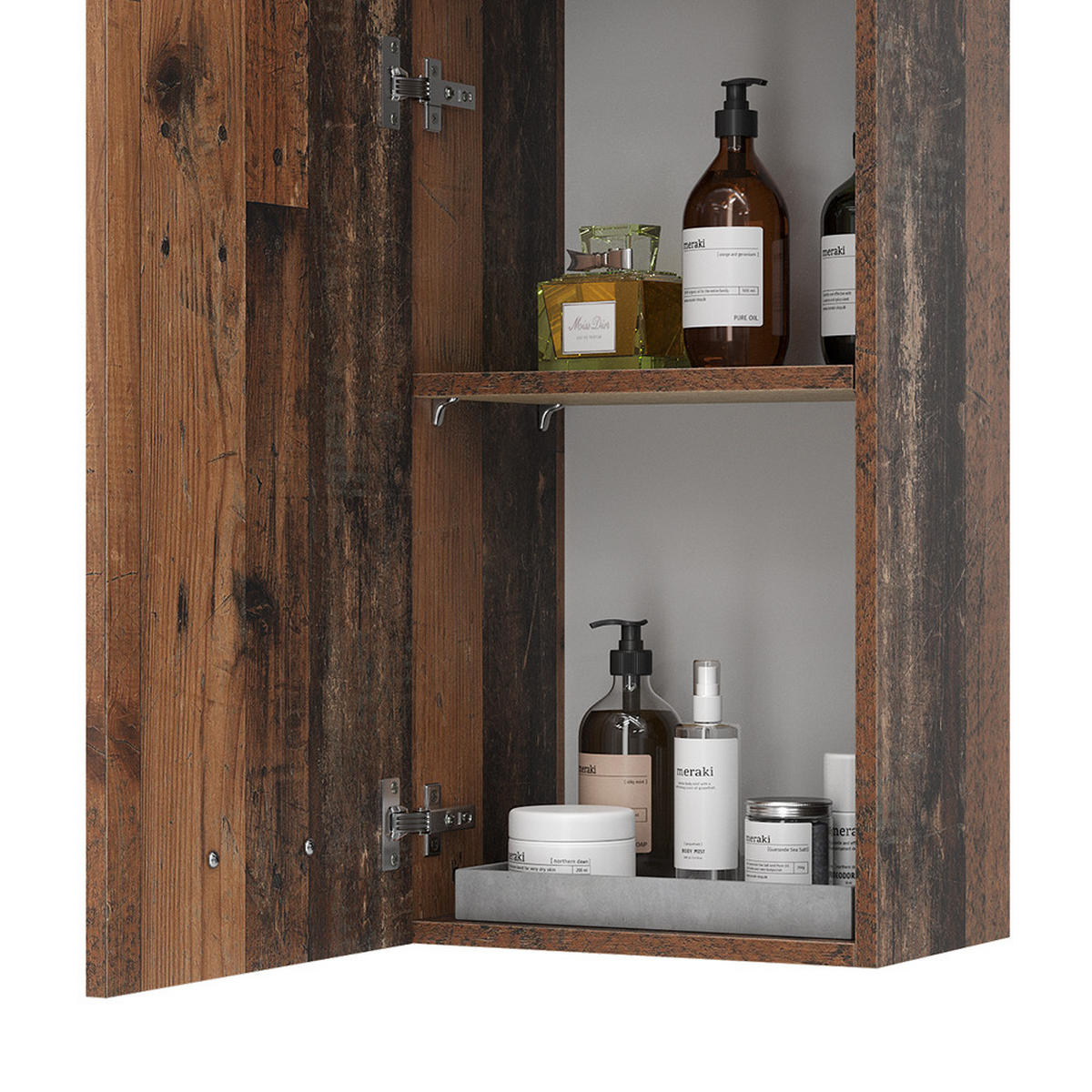 HÄNGESCHRANK Luna Oldstyle 37 x 77 cm - Braun, Holzwerkstoff (37/77/24.6cm) - Vicco