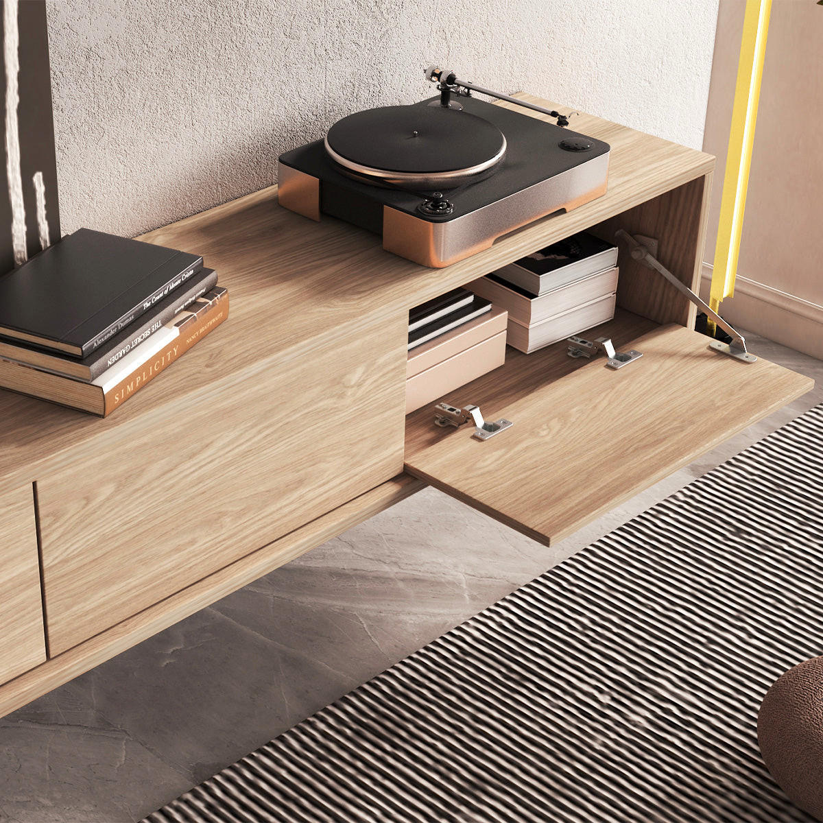 TV-MÖBEL Idra Holz - Braun, Holzwerkstoff (180/32/36cm) - Petits-meubles