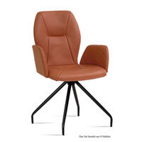 ARMLEHNSTUHL (8er-Set) Dionis 58x92x60 Schwarz/Cognac - Cognac/Schwarz, Kunststoff (60/92/58cm) - 58aufmkessel